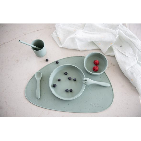 KIKKABOO LŽIČKA PLATINUM SILICONE SAGE - LŽIČKY A PŘÍBORY - KRMENÍ