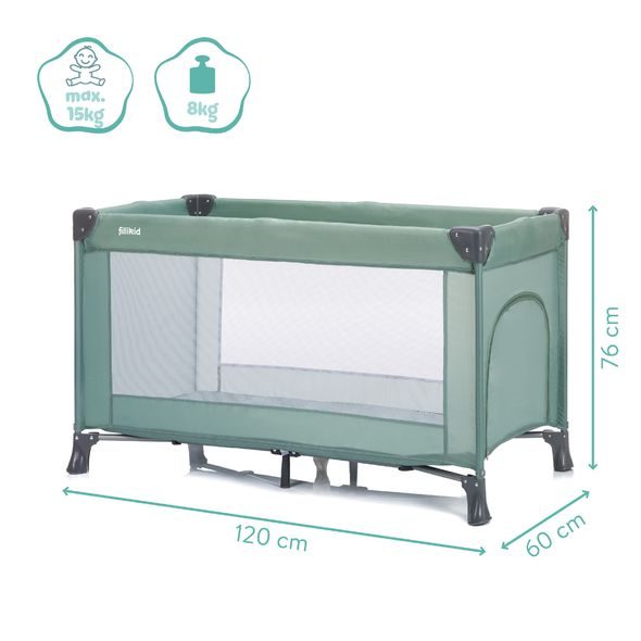 FILLIKID CESTOVNÍ POSTÝLKA VALENCIA GREEN - CESTOVNÍ POSTÝLKY - SPINKÁNÍ