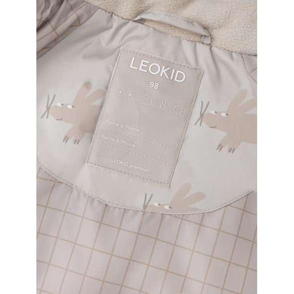 LEOKID ZIMNÍ PROŠÍVANÁ BUNDA LENI SILVER CLOUD FLUFFY VEL. 98 - BUNDY - PRO DĚTI
