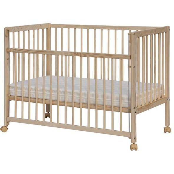 SCARLETT DĚTSKÁ POSTÝLKA SCARLETT DOMINIK - ECO PŘÍRODNÍ (BOROVICE) - STAHOVACÍ BOČNICE - 120 X 60 CM - DŘEVĚNÉ POSTÝLKY - SPINKÁNÍ