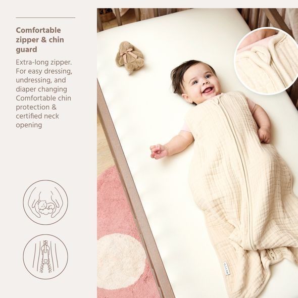 MEYCO LETNÍ MUŠELÍNOVÝ SPACÍ VAK 70 CM - SOFT SAND - SPACÍ PYTLE - SPINKÁNÍ