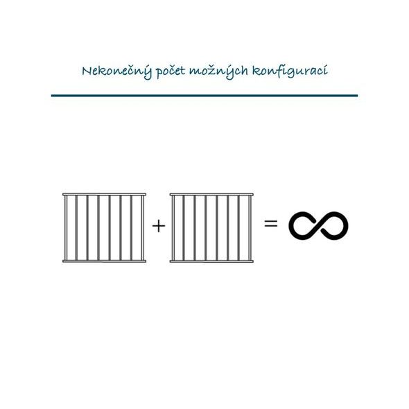 BABY DAN UNIVERZÁLNÍ PROSTOROVÁ ZÁBRANA BABYDAN COMBIFIT XXL, ČERNÁ - OHRÁDKY - KOUPÁNÍ A ZDRAVÍ