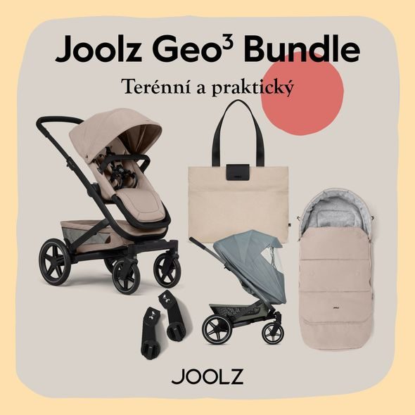 JOOLZ JOOLZ | GEO3 KOMPLETNÍ SET | SPECIAL | MIX &AMP; MATCH SANDY TAUPE A BLACK - DVOJKOMBINACE - KOČÁRKY A PŘÍSLUŠENSTVÍ