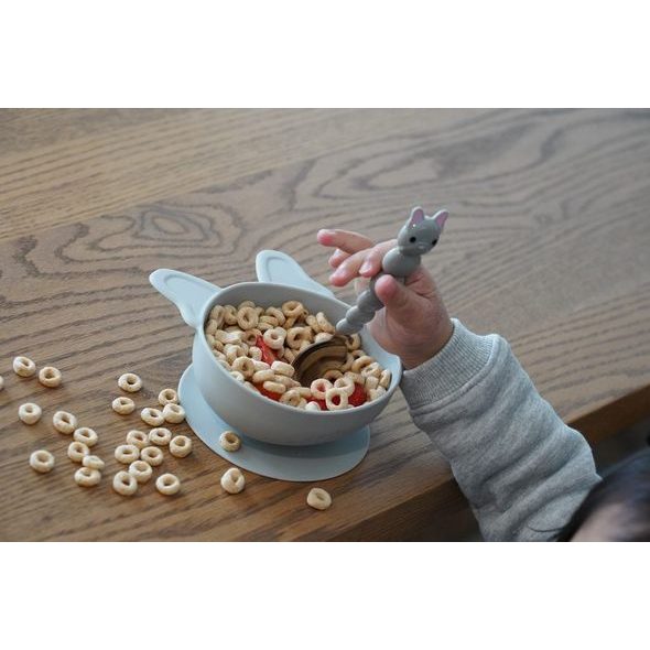 MELII SILIKONOVÁ MISTIČKA S PŘÍSAVKOU 300 ML, 2KS - BULDOČEK - MISKY, TALÍŘKY A PODLOŽKY - KRMENÍ