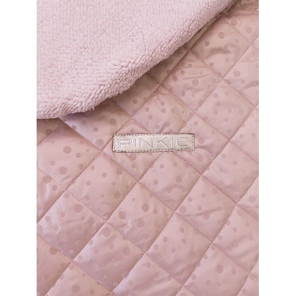 PINKIE ZATEPLENÁ STAHOVACÍ DEKA SOFT PINK DOTS - NÁNOŽNÍKY - KOČÁRKY A PŘÍSLUŠENSTVÍ