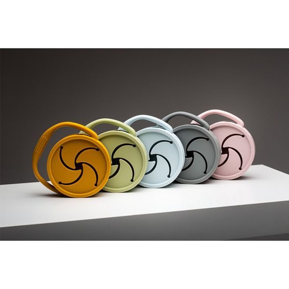 INTERBABY SKLÁDACÍ SILIKONOVÝ HRNEK NA SVAČINKU - ZELENÝ - DĚTSKÉ HRNEČKY - KRMENÍ