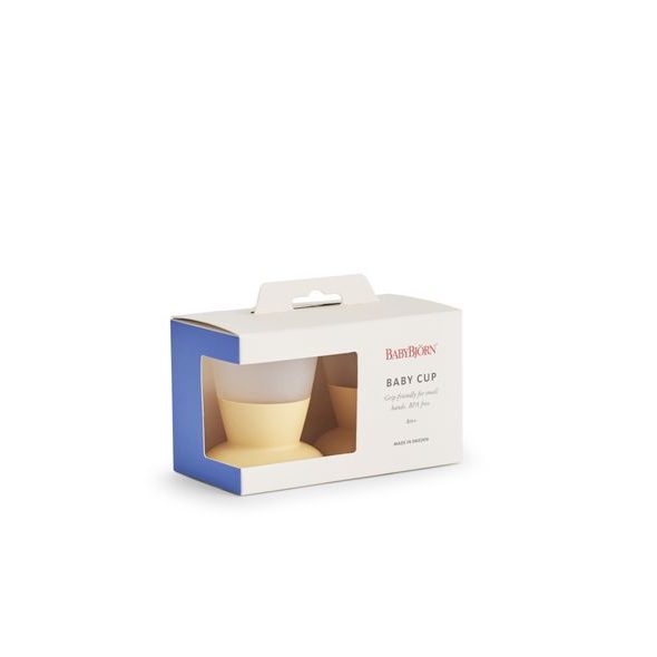 BABYBJÖRN HRNEČKY PRO NEJMENŠÍ 2KS PUDROVĚ ŽLUTÉ - KOJENECKÉ LAHVE - KRMENÍ