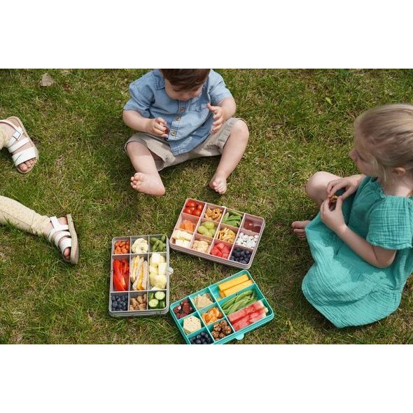 MELII SNACKLE BOX KRABIČKA NA SVAČINU 1368 ML - MODROZELENÁ - KRABIČKY NA SVAČINU - KRMENÍ