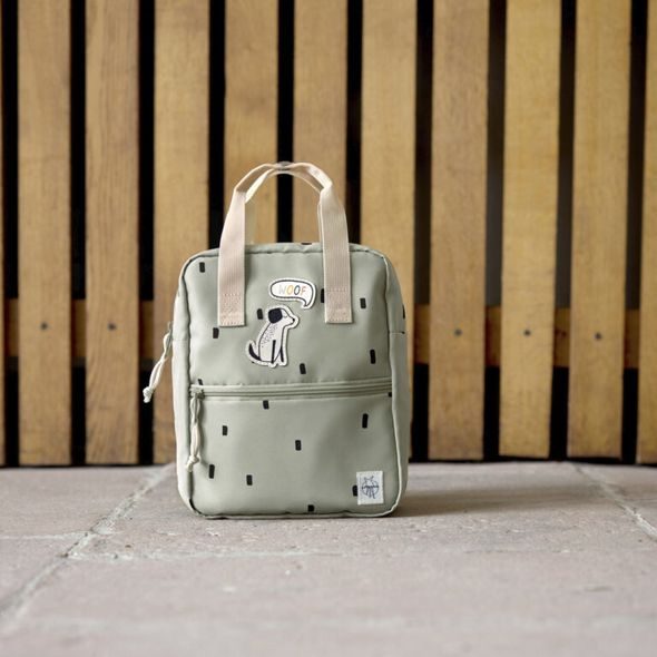 LÄSSIG MINI SQUARE BACKPACK HAPPY PRINTS LIGHT OLIVE - BATOHY A TAŠKY - PRO DĚTI