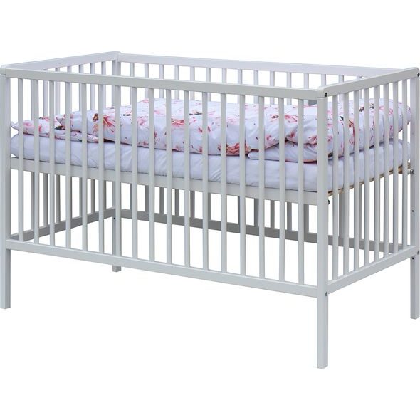 SCARLETT DĚTSKÁ POSTÝLKA S KOMPLETNÍ VÝBAVOU SCARLETT VÍLA - 120 X 60 CM - DŘEVĚNÉ POSTÝLKY - SPINKÁNÍ