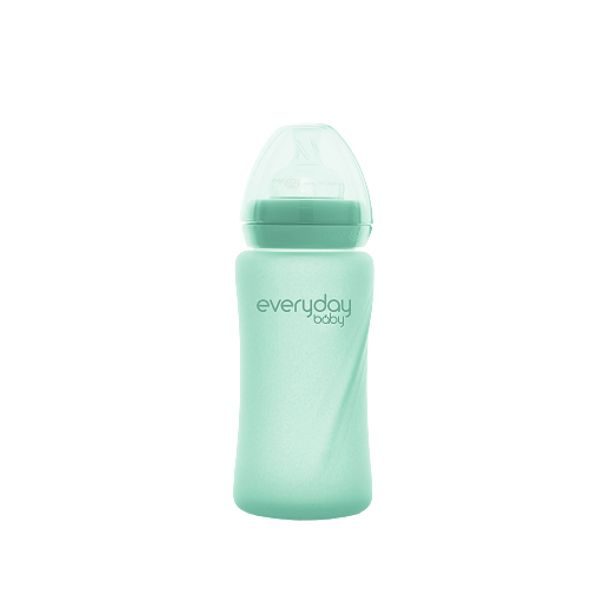 EVERYDAY BABY SKLENĚNÁ LÁHEV 240 ML, MINT GREEN - KOJENECKÉ LAHVE - KRMENÍ