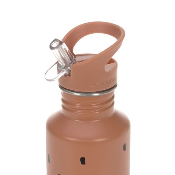 LÄSSIG KIDS BOTTLE STAINLESS STEEL HAPPY PRINTS CARAMEL - SPORTOVNÍ LAHVE - KRMENÍ