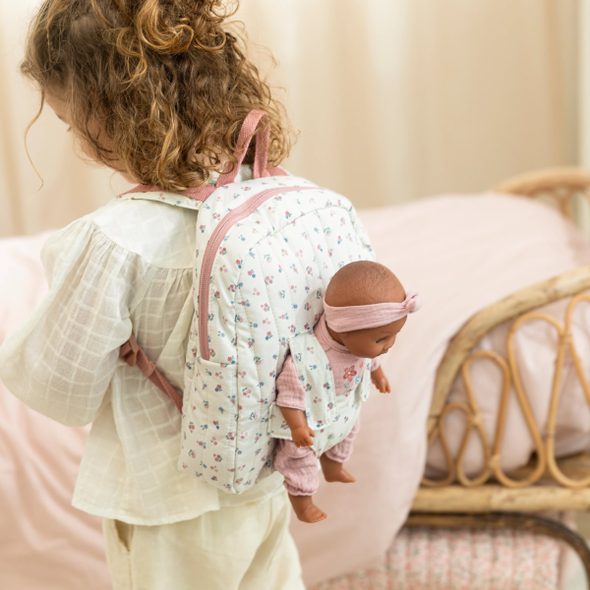 LITTLE DUTCH BATŮŽEK S NOSÍTKEM PRO PANENKY PINK - LITTLE DUTCH - PRO DĚTI