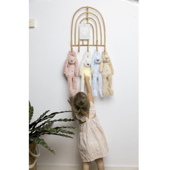 HAPPY HORSE HUDEBNÍ KRÁLÍČEK RICHIE SE SVĚTÝLKEM - KRÉMOVÝ VELIKOST: 34 CM - HRAČKY SE ZVUKY - PRO DĚTI