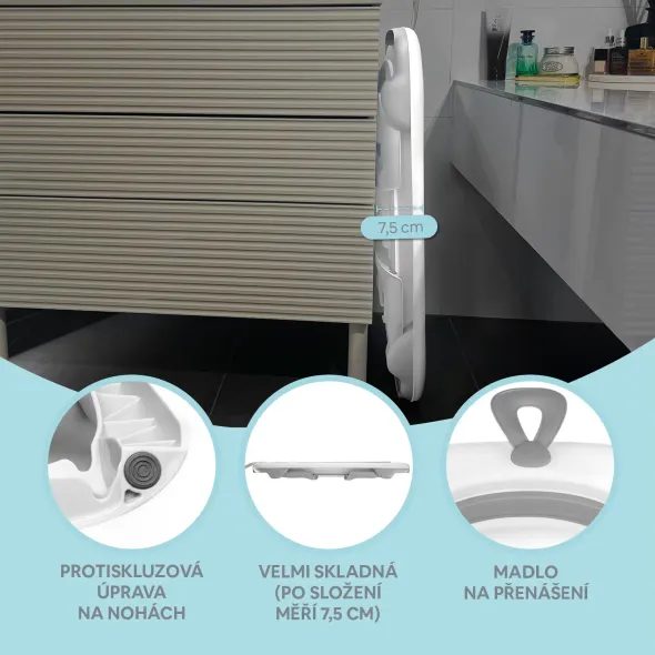 ZOPA DĚTSKÁ SKLÁDACÍ VANIČKA AQUATICO - VANIČKY PLASTOVÉ - KOUPÁNÍ A ZDRAVÍ