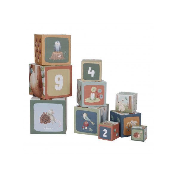 LITTLE DUTCH KOSTKY KOMÍN FOREST FRIENDS - KOSTKY - PRO DĚTI