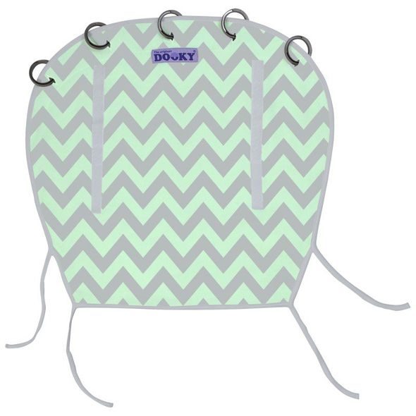 DOOKY CLONA REVERSIBLE MINT/GREY CHEVRON - STŘÍŠKY A STÍNÍTKA - AUTOSEDAČKY A PŘÍSLUŠENSTVÍ