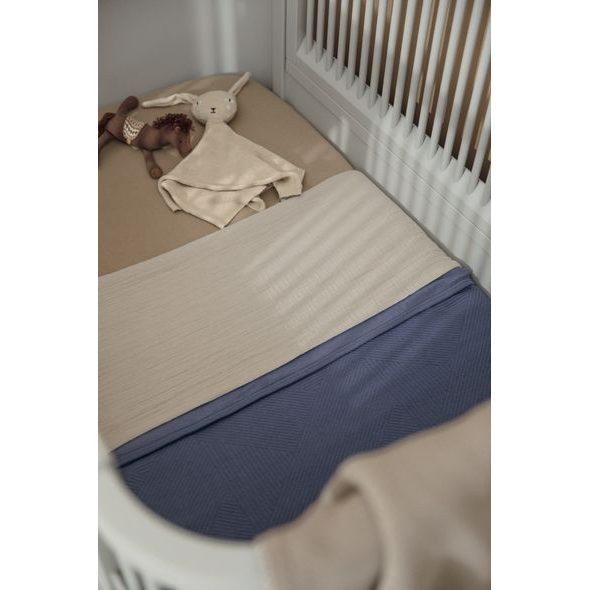 MEYCO ŽAKÁROVÁ FLANEL DEKA PURE - INDIGO - DĚTSKÉ DEKY PRO MIMINKA - SPINKÁNÍ