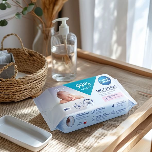 CANPOL BABIES DĚTSKÉ VLHČENÉ UBROUSKY 99% VODY 60KS - VLHČENÉ UBROUSKY - PŘEBALOVÁNÍ