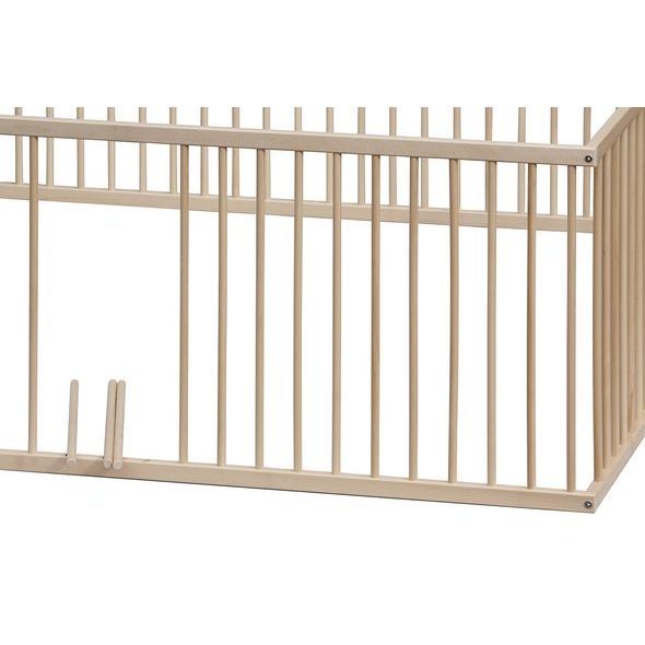 SCARLETT DĚTSKÁ DŘEVĚNÁ OHRÁDKA DIANA PŘÍRODNÍ 180X180X70CM - OHRÁDKY - KOUPÁNÍ A ZDRAVÍ