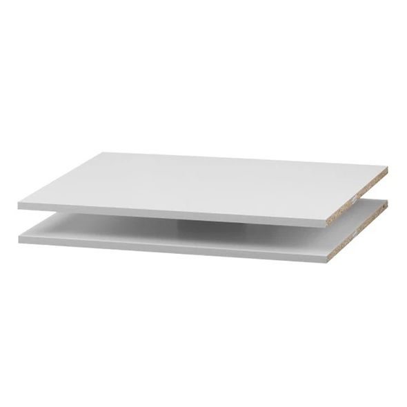 POLIČKY 2 KS K TŘÍDÍLNÉ SKŘÍNI FAKTUM COLETTE WHITE WARDROBE XL - DEKORACE A POLIČKY - SPINKÁNÍ