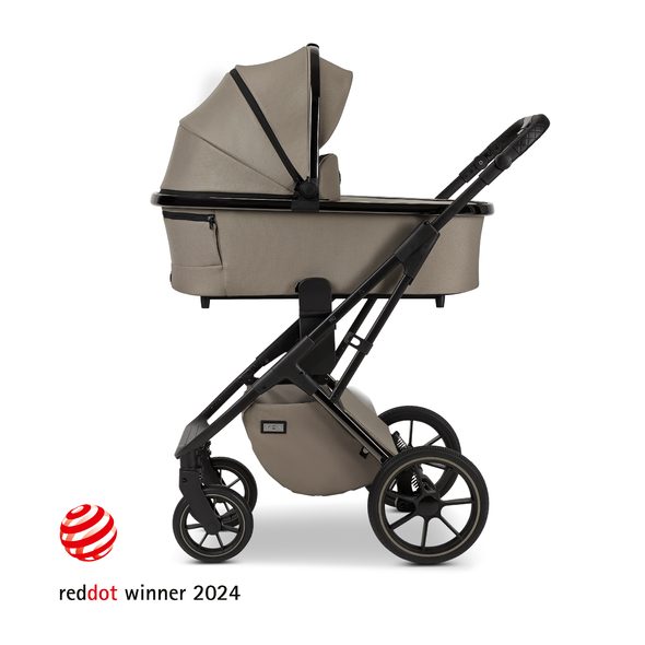 MOON PIÚ BLACK CHROME / MUD 2024 - DVOJKOMBINACE - KOČÁRKY A PŘÍSLUŠENSTVÍ