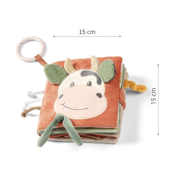 BABYONO KNÍŽKA SENZORICKÁ COW BINGO 0M+ - KNÍŽKY PRO NEJMENŠÍ - PRO DĚTI