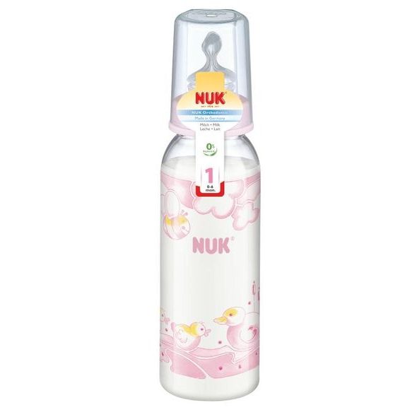 NUK LÁHEV ROSE&BLUE PP 240 ML,SI, VEL.1 - KOJENECKÉ LAHVE - KRMENÍ