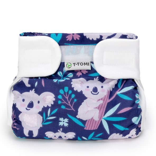 T-TOMI ORTOPEDICKÉ ABDUKČNÍ KALHOTKY - SUCHÝ ZIP DARK KOALAS (5-9KG) - PLENKOVÉ KALHOTKY - PŘEBALOVÁNÍ