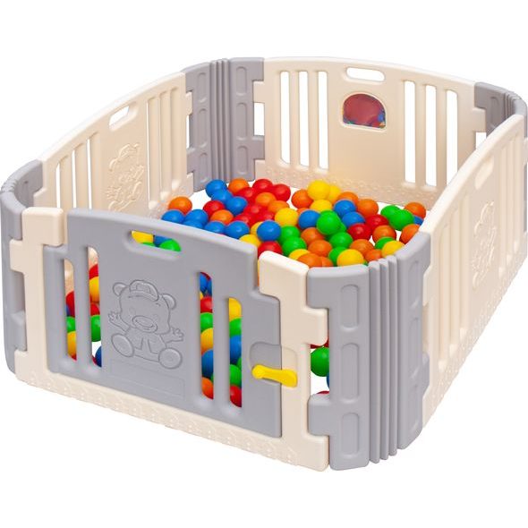 SCARLETT PLASTOVÁ OHRÁDKA SCARLETT MÉĎA MLÉČNO-ŠEDÁ 116X116CM - OHRÁDKY - KOUPÁNÍ A ZDRAVÍ