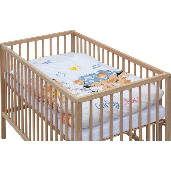 SCARLETT DĚTSKÁ POSTÝLKA S KOMPLETNÍ VÝBAVOU SCARLETT 120 X 60 CM - PALPY - DŘEVĚNÉ POSTÝLKY - SPINKÁNÍ