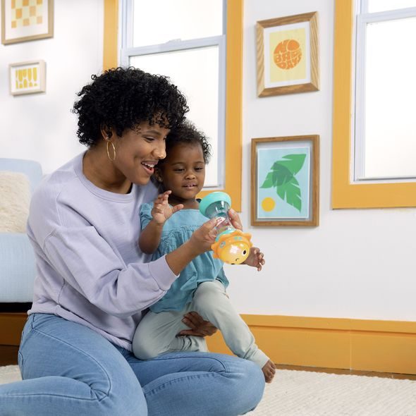 BRIGHT STARTS HRAČKA HUDEBNÍ CHRASTÍTKO SLUNÍČKO JUST FOR SUN™ 6M+ - CHRASTÍTKA - PRO DĚTI