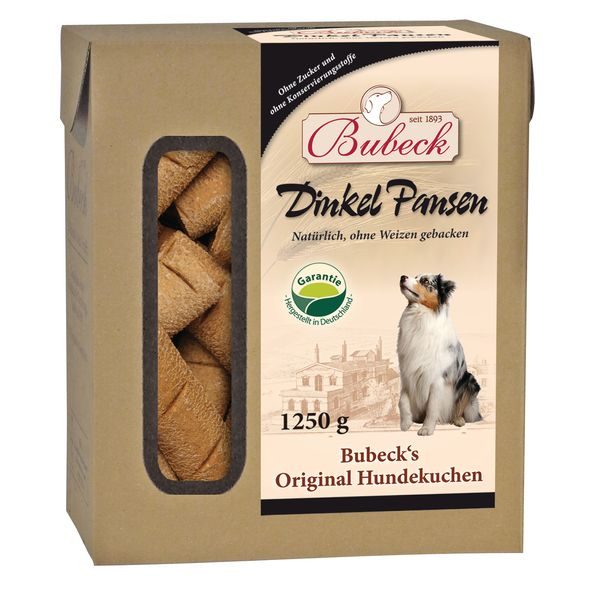 BUBECK DINKEL PANSEN 1,25 KG - SUŠENKY PRO PSY - CHOVATELSKÉ POTŘEBY MALVÍKZOO