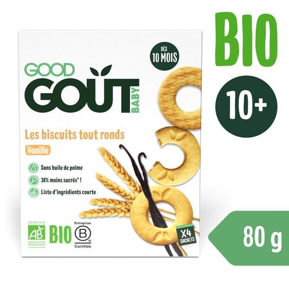 GOOD GOUT BIO VANILKOVÁ KOLEČKA 80 G - TYČINKY/SUŠENKY - KRMENÍ