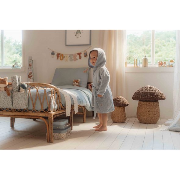 LITTLE DUTCH ŽUPAN FROTÉ FOREST FRIENDS BLUE VEL. 98/104 - OSUŠKY A DĚTSKÉ ŽUPANY - KOUPÁNÍ A ZDRAVÍ