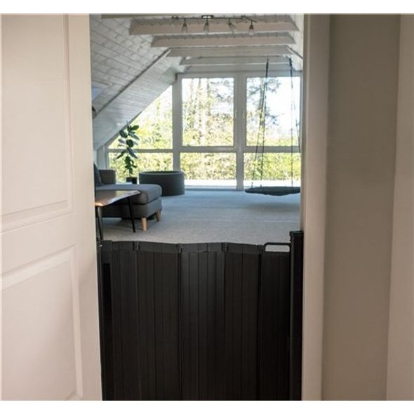 BABY DAN ZÁBRANA BABYDAN GUARD ME BLACK LAMELOVÁ 55-89CM SAMOSKLÁDACÍ - BEZPEČNOST DĚTÍ V DOMÁCNOSTI - KOUPÁNÍ A ZDRAVÍ