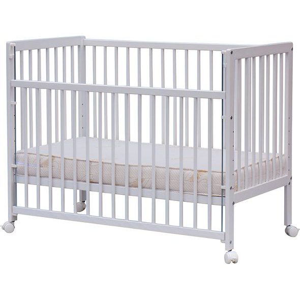 SCARLETT DĚTSKÁ POSTÝLKA SCARLETT FIRA - BÍLÁ (BUK) - STAHOVACÍ BOČNICE - 120 X 60 CM - DŘEVĚNÉ POSTÝLKY - SPINKÁNÍ