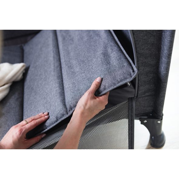 KIDNORT CESTOVNÍ POSTÝLKA KIDNORT IHALIG TMAVĚ ŠEDÁ - CESTOVNÍ POSTÝLKY - SPINKÁNÍ