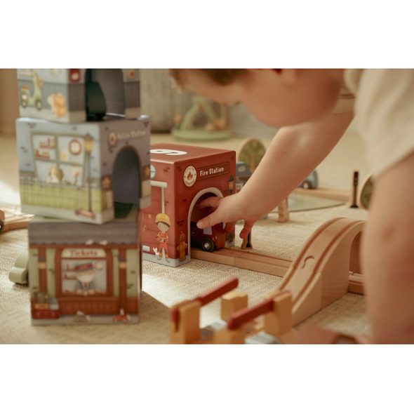 LITTLE DUTCH KOSTKY STOHOVACÍ S AUTÍČKY - LITTLE DUTCH - PRO DĚTI