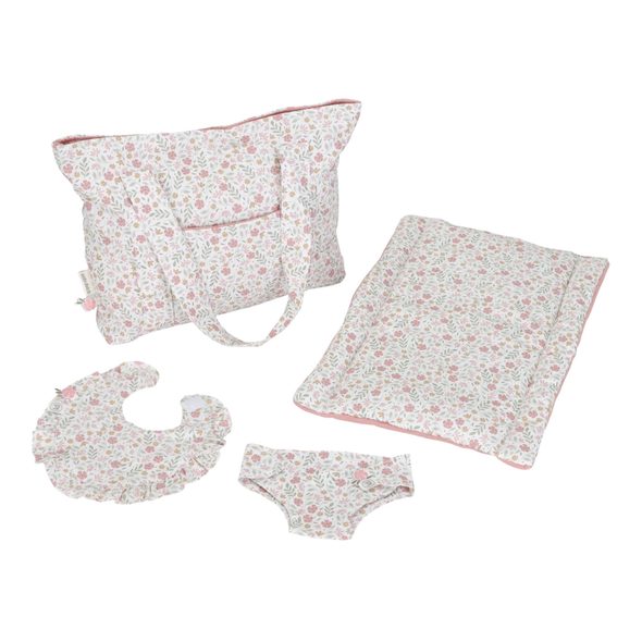 LITTLE DUTCH PŘEBALOVACÍ TAŠKA PRO PANENKY SOFT FLOWERS - LITTLE DUTCH - PRO DĚTI