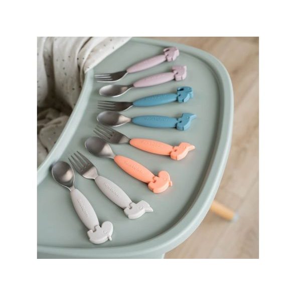 DONE BY DEER FRIENDS SET LŽÍCE A VIDLIČKY - LŽIČKY A PŘÍBORY - KRMENÍ