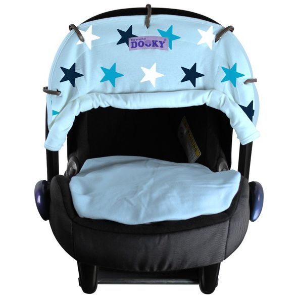 DOOKY DESIGN CLONA BABY BLUE / BLUE STARS - STŘÍŠKY A STÍNÍTKA - AUTOSEDAČKY A PŘÍSLUŠENSTVÍ