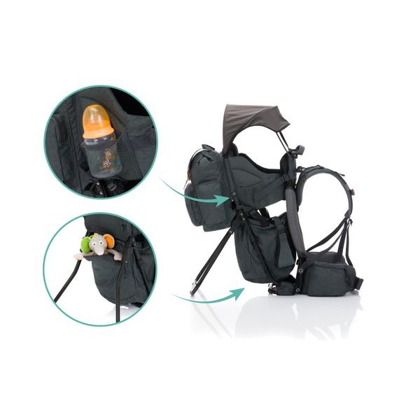 FILLIKID KROSNA NA DÍTĚ ADVENTURE GREY MELANGE - KROSNY - NOŠENÍ & SPORT