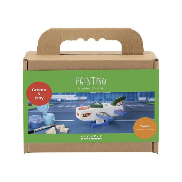 CREATIV COMPANY KREATIVNÍ SADA LETADLO DŘEVĚNÉ - VÝTVARNÉ POMŮCKY A HRAČKY - PRO DĚTI