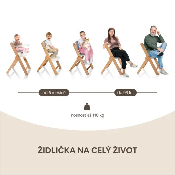 ZOPA DŘEVĚNÁ JÍDELNÍ ŽIDLIČKA CLIPP & CLAPP - JÍDELNÍ ŽIDLIČKY DŘEVĚNÉ - KRMENÍ