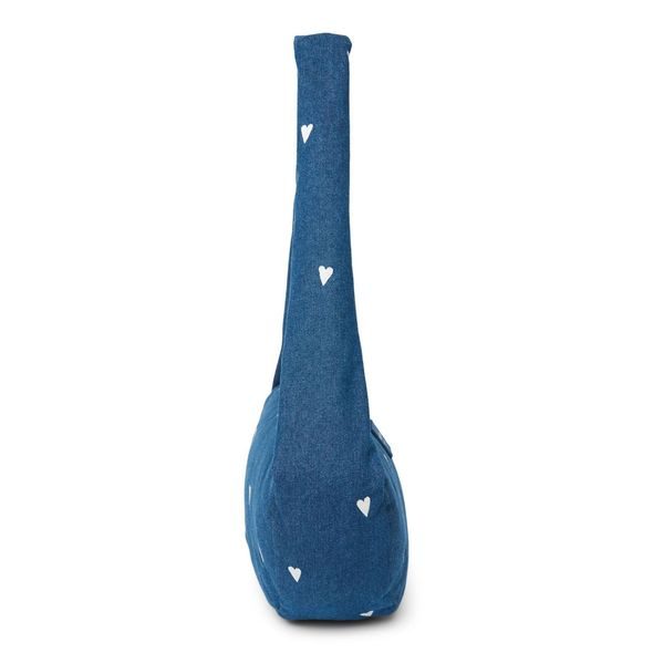 STUDIO NOOS DENIM MINI CROSS BODY BAG | HEARTS DARK BLUE WHITE HEARTS - DOPLŇKY - PRO MAMINKY