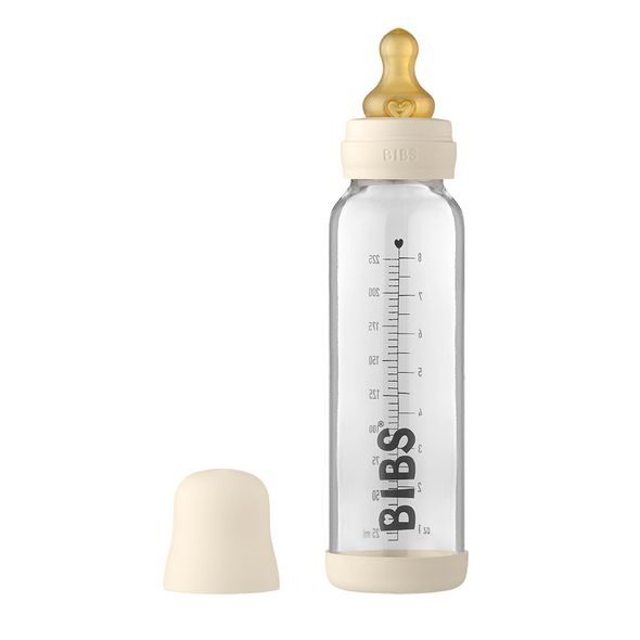 BIBS BABY BOTTLE SKLENĚNÁ LAHEV 225ML - KOJENECKÉ LAHVE - KRMENÍ