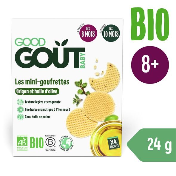 GOOD GOUT BIO WAFLE S OREGÁNEM A OLIVOVÝM OLEJEM (24 G) - TYČINKY/SUŠENKY - KRMENÍ