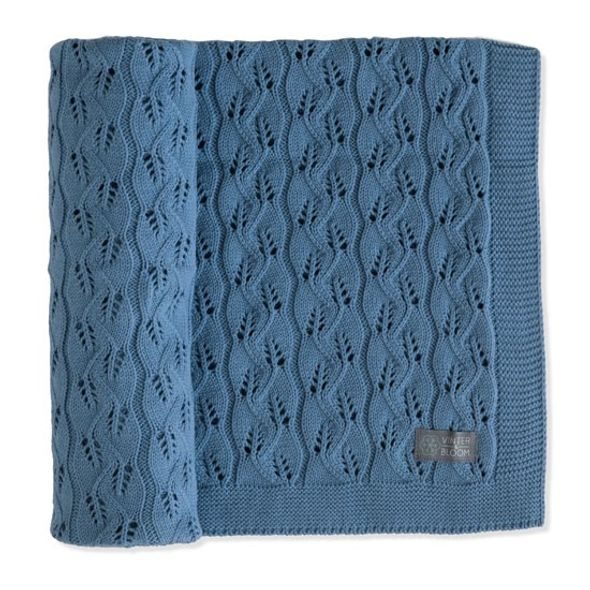 VINTER & BLOOM DEKA MOMENT ORGANIC DENIM BLUE - DĚTSKÉ DEKY PRO MIMINKA - SPINKÁNÍ