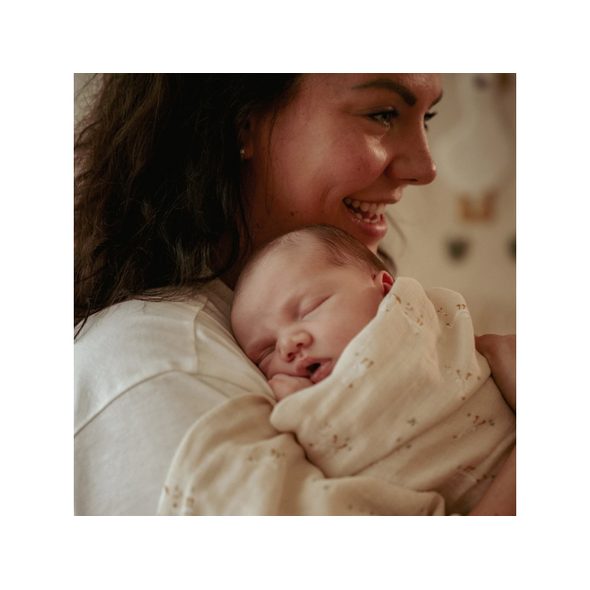 LITTLE DUTCH PLENA ZAVINOVACÍ 120X120 CM HUSA NEWBORN NATURALS - LÁTKOVÉ PLENY ALL IN ONE - PŘEBALOVÁNÍ